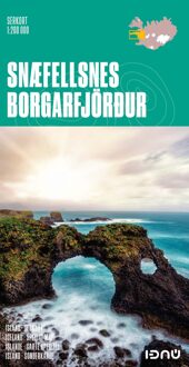 Wegenkaart - landkaart Snaefellsnes - Borgarfjordur (special map IJsland) | Ferdakort