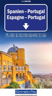 Wegenkaart - landkaart Spanje / Portugal | Kümmerly & Frey