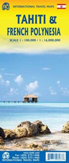 Wegenkaart - landkaart Tahiti - French Polynesia | ITMB
