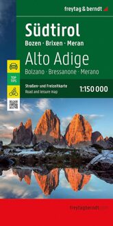 Wegenkaart - landkaart Tirol Zuid - Bozen - Brixen - Meran | Freytag & Berndt