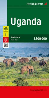 Wegenkaart - landkaart Uganda | Freytag & Berndt