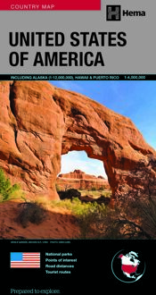Wegenkaart - landkaart USA deluxe | Hema Maps