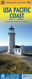 Wegenkaart - landkaart USA Pacific Coast Travel Reference Map | ITMB