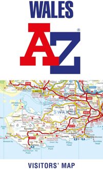 Wegenkaart - landkaart Visitors map Wales | A-Z Map Company