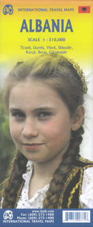 Wegenkaart - landkaart Wegenkaart - landkaart Albanië | ITMB