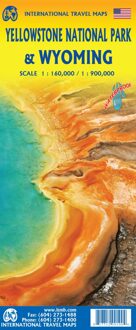 Wegenkaart - landkaart Yellowstone National Park and Wyoming | ITMB