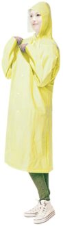 Wegwerp Anti-Epidemie Antibacteriële Eva Plastic Hoodies Uitloper Stofdicht Isolatie Toga W/Gezicht Cover Beschermende Kleding 1stk geel