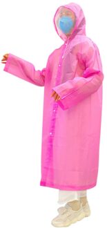 Wegwerp Anti-Epidemie Antibacteriële Eva Plastic Hoodies Uitloper Stofdicht Isolatie Toga W/Gezicht Cover Beschermende Kleding 1stk rood