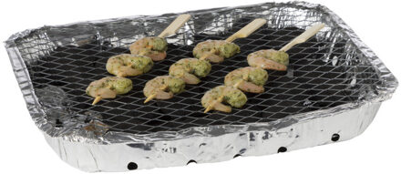 Wegwerp BBQ - 31x 24 x 4,8 CM - Tot 600 GR Kolen - 2 Uur - 4 Personen