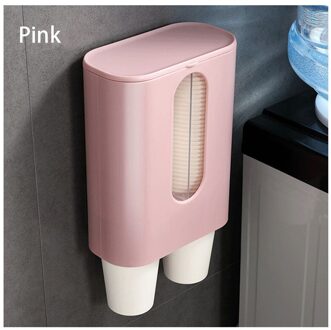 Wegwerp Bekers Dispenser Plastic Bekerhouder Voor Water Dispenser Wall Mounted Automatische Cup Opbergrek Cups Container 1