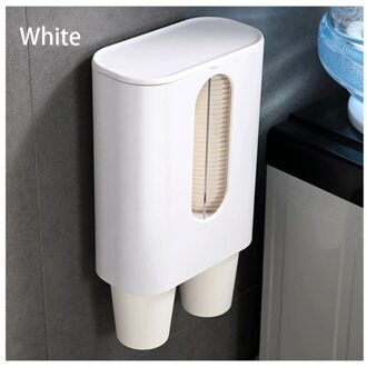 Wegwerp Bekers Dispenser Plastic Bekerhouder Voor Water Dispenser Wall Mounted Automatische Cup Opbergrek Cups Container 2
