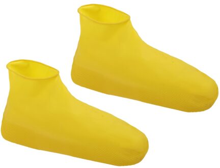 Wegwerp Boot & Schoen Covers-Duurzaam, Waterbestendig, Antislip, recyclebaar Siliconen Laarzen Voor Mannen Vrouwen Buitenshuis geel M