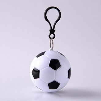 Wegwerp Camping Hooded Poncho Plastic Sleutelhanger Bal Regenhoes Draagbare Regenjas Bal Vrouwen Mannen Outdoor Regenkleding Waterdicht amerikaans voetbal