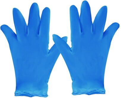 Wegwerp Handschoenen Latex Rubber Nitril Handschoenen Voor Huishoudelijke Schoonmaakmiddelen/Keuken/Werk/Afwas Handschoenen Handschoenen Blauw universele