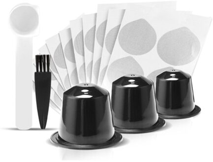 Wegwerp Koffie Capsules Food Cafe Levert Pil Cups Voor Nespresso Filter Kopjes Crema Maker 200Pcs