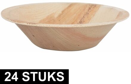 Wegwerp Kom - 24x - Palmblad - 100% biologisch afbreekbaar - wegwerpservies Multi