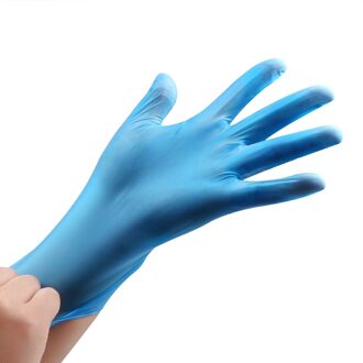 Wegwerp Nitril Handschoenen 100 Stuks Food Grade Waterdichte Allergievrij Schoon Veiligheid Werkhandschoenen Keuken Mechanic Synthetische Nitril blauw / XL