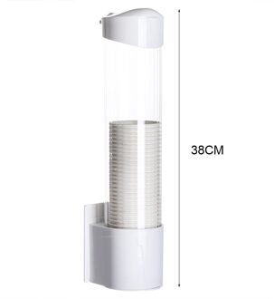 Wegwerp Papier Cup Rack Bekerhouder Opbergrek Cups Dispenser Automatische Cup Extractor Huishoudelijke Water Dispenser Bekerhouder wit
