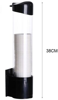 Wegwerp Papier Cup Rack Bekerhouder Opbergrek Cups Dispenser Automatische Cup Extractor Huishoudelijke Water Dispenser Bekerhouder zwart