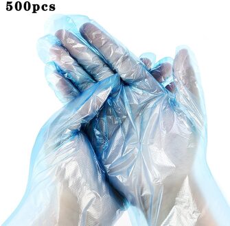Wegwerp Pe Kunststoffen Beschermd Transparante Handschoen Palm Breedte 9-10Cm Schoon Hygiëne Voedsel Dagelijkse Schoonmaak Handschoenen