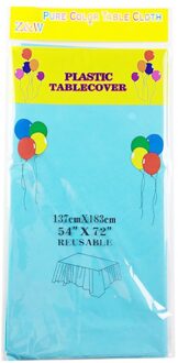 Wegwerp Plastic Tafelkleed, Rechthoek 6 X 4.5ft, Tafel Covers Voor Feesten, Festivals, Bars, Anniversary blauw