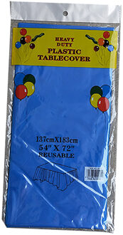 Wegwerp Plastic Tafelkleed, Rechthoek 6 X 4.5ft, Tafel Covers Voor Feesten, Festivals, Bars, Anniversary donker blauw