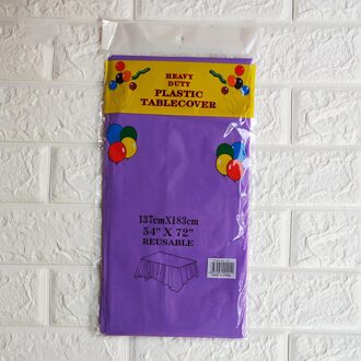Wegwerp Plastic Tafelkleed, Rechthoek 6 X 4.5ft, Tafel Covers Voor Feesten, Festivals, Bars, Anniversary donker paars