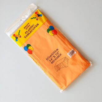 Wegwerp Plastic Tafelkleed, Rechthoek 6 X 4.5ft, Tafel Covers Voor Feesten, Festivals, Bars, Anniversary oranje