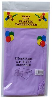 Wegwerp Plastic Tafelkleed, Rechthoek 6 X 4.5ft, Tafel Covers Voor Feesten, Festivals, Bars, Anniversary paars