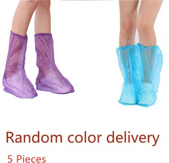Wegwerp Plastic Waterdichte Antislip Dikke Outdoor Regenachtige Dag Tapijt Reinigen Frosted Schoen Cover Huishoudelijke Accessoires 5stk
