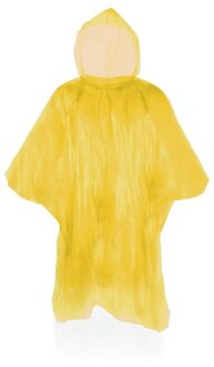 Wegwerp regenponcho - voor volwassenen - Geel - regen scherm - herbruikbaar als je wil - One size