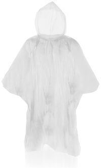 Wegwerp regenponcho - voor volwassenen - Transparant - regen scherm - herbruikbaar als je wil - One size