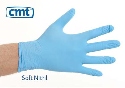 Wegwerphandschoenen Soft Nitril Poedervrij Blauw 100st XL (10)