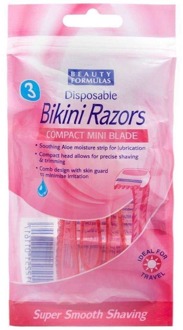Wegwerpscheermesjes Beauty Formulas Wegwerpbare Bikini -Scheermessen 3 st