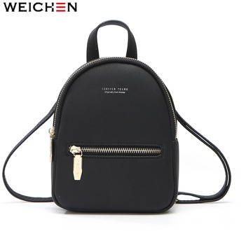 WEICHEN Designer Fashion Women Backpack Soft Leather Female Small Backpacks Ladies Shoulder Bag Mochila Back Pack 2020 Bagpack