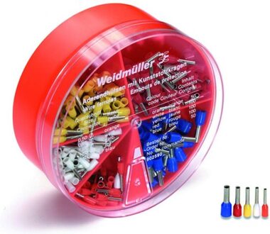 Weidmüller H-box 0,5-2,5mm² - Assortimentsdoos met 400 Adereindhulzen