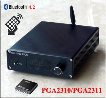 WEILIANG AUDIO F3 PGA2310/2311 afstandsbediening voorversterker + bluetooth 4.2 PGA2310 / 220v