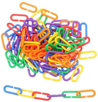 Weinig Zon Papegaai Vogel Speelgoed Plastic Decoratie Puzzel Swing Ring Groep Box Set Training Behaviour Aids Vogel Cups Flessen