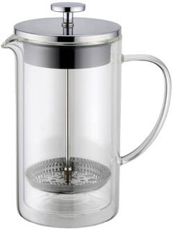 Weis Cafetière, 750 ml, Dubbelwandig, Glas - Weis Zilver