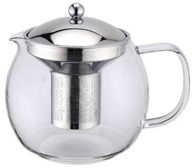 Weis Theepot met theefilter, 1 liter - Weis Zilver