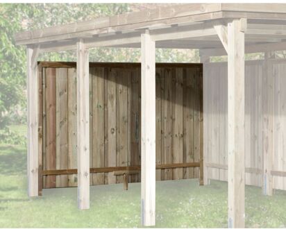 Weka Achterwand 20mm Voor Carport