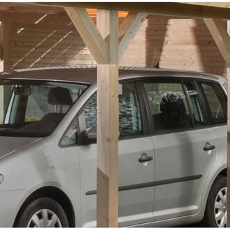 Weka Achterwand Carports Hout 28mm