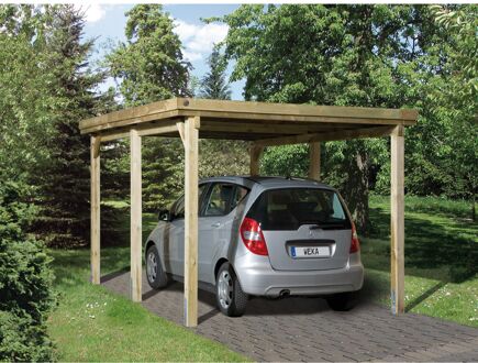 Weka Carport 617 Gr.1 Onbehandeld + Dak 294x398cm