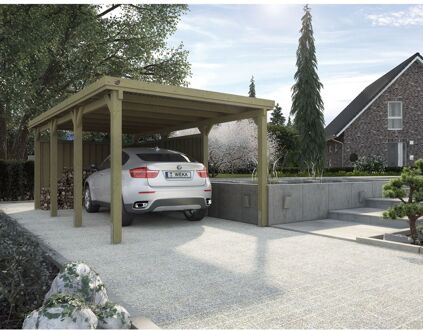 Weka Carport 617 Gr.2 Onbehandeld Zonder Dak 294x591cm
