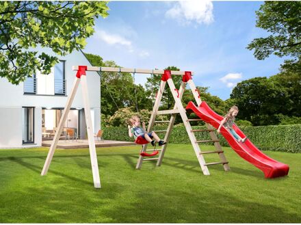 Weka Duo Schommel Tabaluga + Platform + Glijbaan