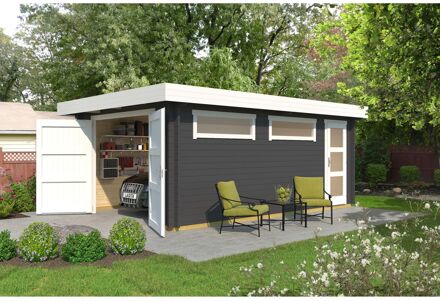 Weka Enkele Garage 441 Grafietgrijs 360x540cm