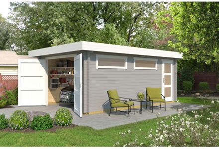 Weka Enkele Garage 441 Lichtgrijs 360x540cm