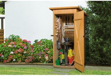 Weka Houten Tuin-/Terraskast Plat Dak, Enkele Deur