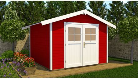 Weka Tuinhuis 122 - Rood - 241x235cm