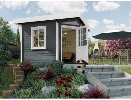 Weka Tuinhuis 213 Plus - Antraciet - 298x298cm